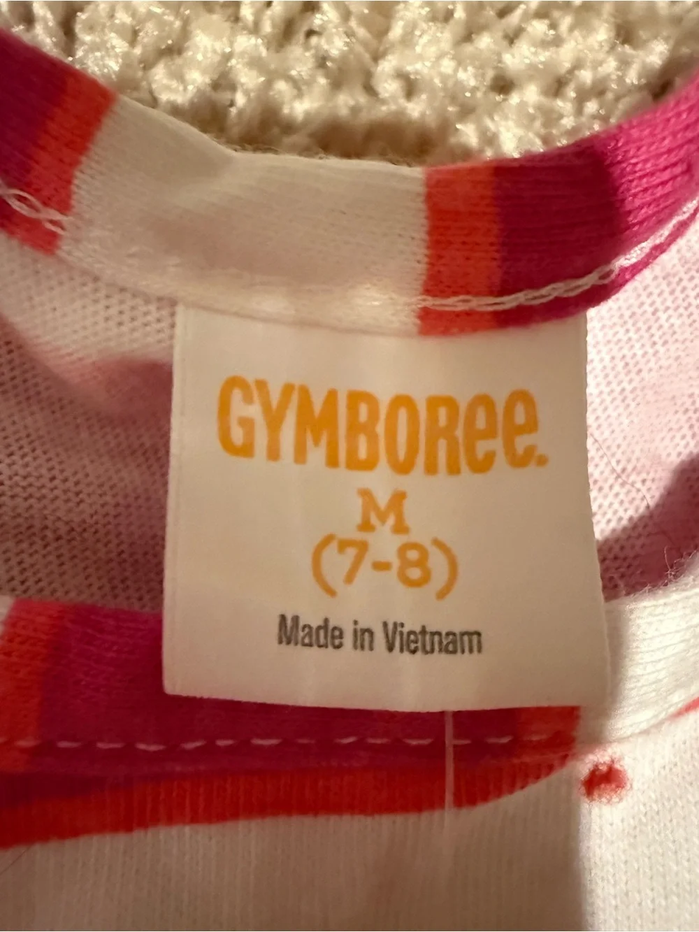 Gymboree Pink and White Striped Sleeveless Casual Dress